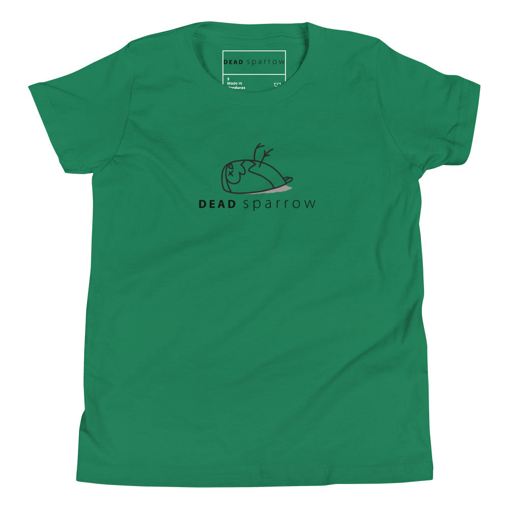 Image of the Kind t-shirt in the colour kelly. The DEADsparrow logo is printed on the t-shirt.