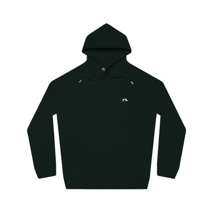 Image of a black hoodie for women. The hoodie has side pockets and a colorful sparrow on the left side. Product Amazing