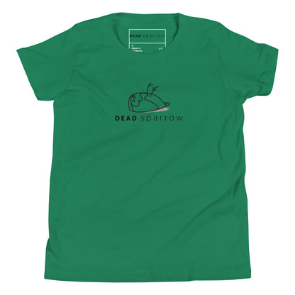 Image of the Kind t-shirt in the colour kelly. The DEADsparrow logo is printed on the t-shirt.